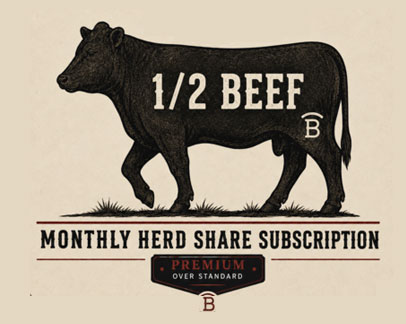 Herd Share Half Beef 12 Month Subscription Premium